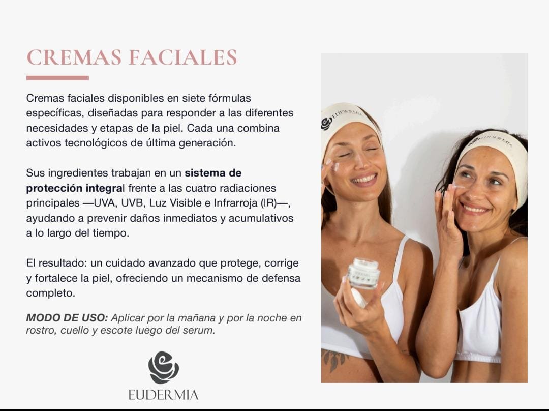 Crema Facial Sistema de Protección Integral Eudermia